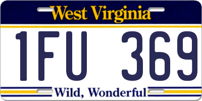 WV license plate 1FU369
