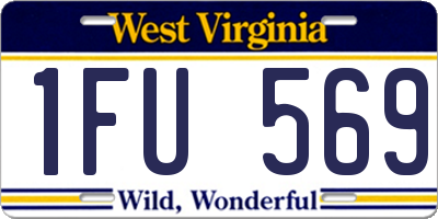 WV license plate 1FU569