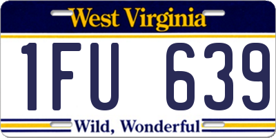 WV license plate 1FU639