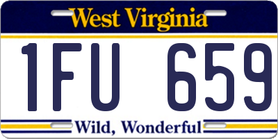 WV license plate 1FU659