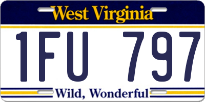 WV license plate 1FU797