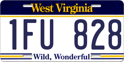 WV license plate 1FU828