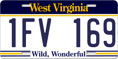 WV license plate 1FV169