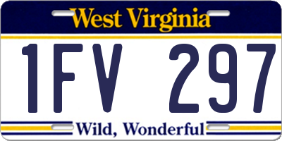 WV license plate 1FV297