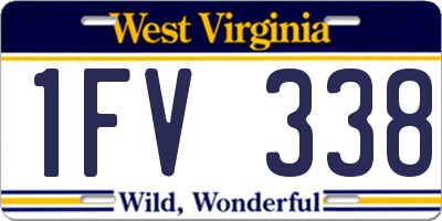 WV license plate 1FV338