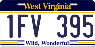 WV license plate 1FV395