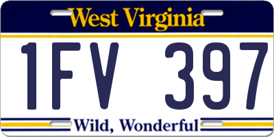 WV license plate 1FV397