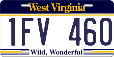 WV license plate 1FV460