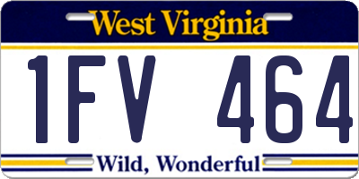 WV license plate 1FV464