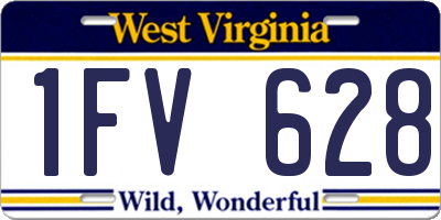 WV license plate 1FV628