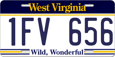 WV license plate 1FV656
