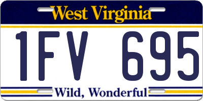 WV license plate 1FV695