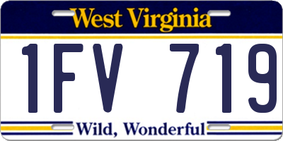 WV license plate 1FV719