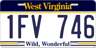 WV license plate 1FV746