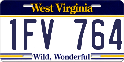 WV license plate 1FV764
