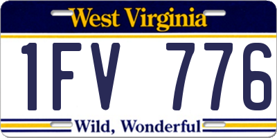 WV license plate 1FV776