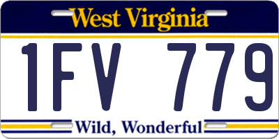 WV license plate 1FV779