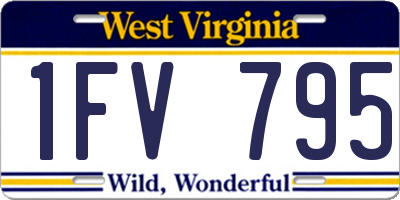 WV license plate 1FV795