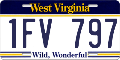 WV license plate 1FV797