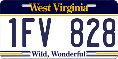 WV license plate 1FV828