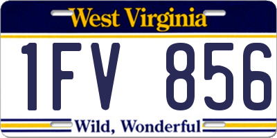 WV license plate 1FV856