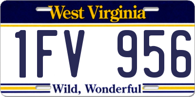WV license plate 1FV956