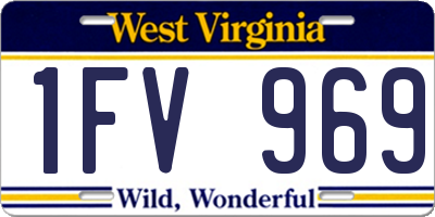 WV license plate 1FV969