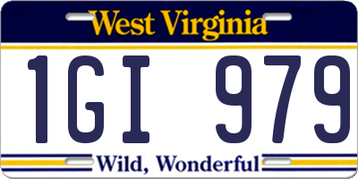 WV license plate 1GI979