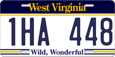 WV license plate 1HA448