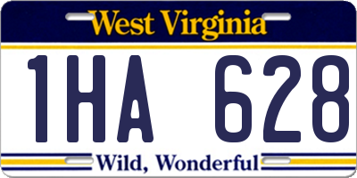 WV license plate 1HA628