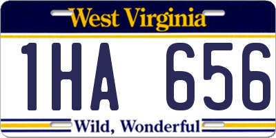 WV license plate 1HA656