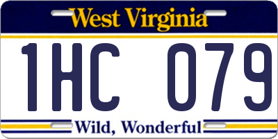 WV license plate 1HC079