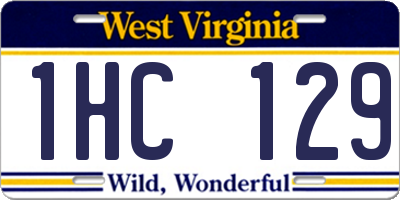 WV license plate 1HC129