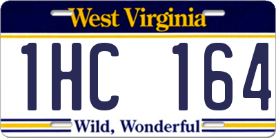 WV license plate 1HC164