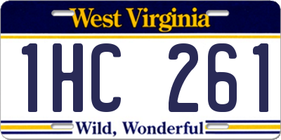 WV license plate 1HC261