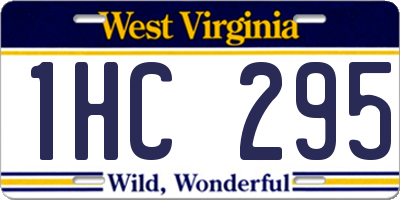 WV license plate 1HC295