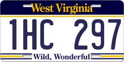 WV license plate 1HC297