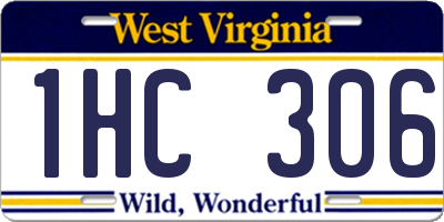 WV license plate 1HC306