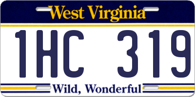 WV license plate 1HC319