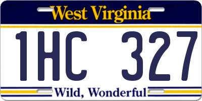 WV license plate 1HC327