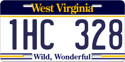 WV license plate 1HC328
