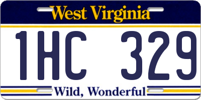 WV license plate 1HC329