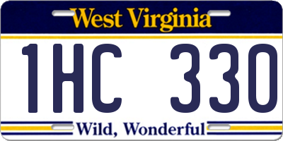 WV license plate 1HC330