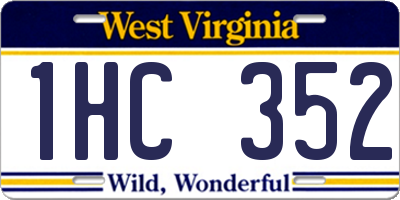 WV license plate 1HC352