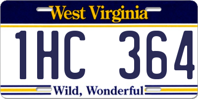 WV license plate 1HC364