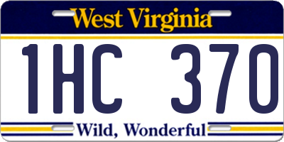 WV license plate 1HC370