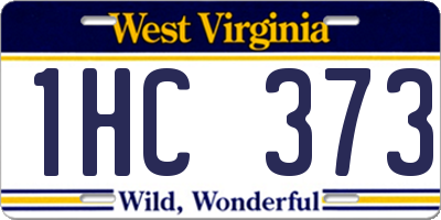 WV license plate 1HC373
