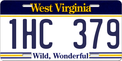 WV license plate 1HC379