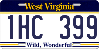 WV license plate 1HC399