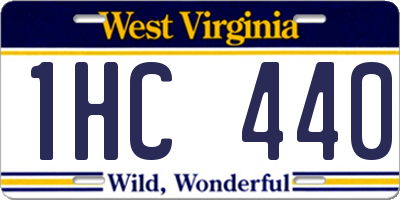 WV license plate 1HC440